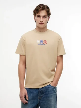 Tommy Jeans T-shirt met Multi-Crest-logo