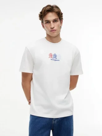 Tommy Jeans T-shirt met Multi-Crest-logo