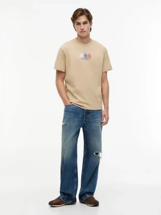 Tommy Jeans T-shirt met Multi-Crest-logo