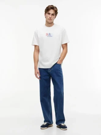 Tommy Jeans T-shirt met Multi-Crest-logo