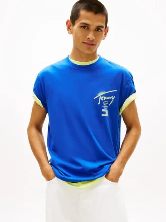 Tommy Jeans T-shirt met spuitverf-logo