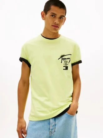 Tommy Jeans T-shirt met spuitverf-logo