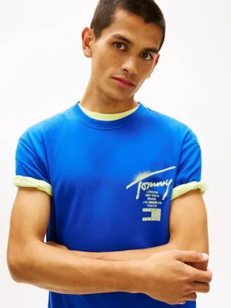 Tommy Jeans T-shirt met spuitverf-logo