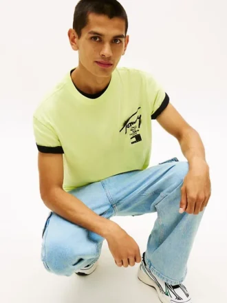 Tommy Jeans T-shirt met spuitverf-logo