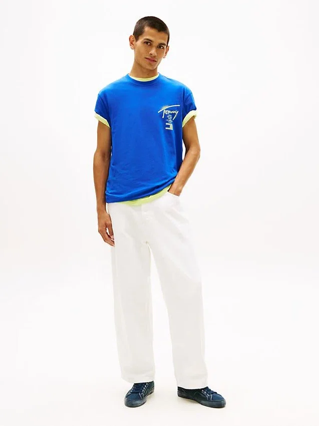 Tommy Jeans T-shirt met spuitverf-logo Tommy Jeans T-shirt met spuitverf-logo