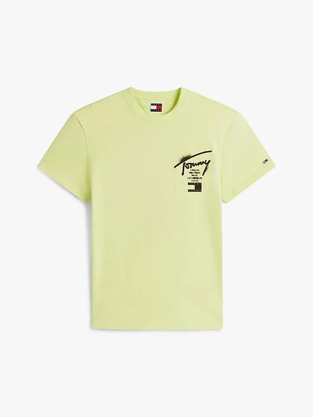 Tommy Jeans T-shirt met spuitverf-logo Tommy Jeans T-shirt met spuitverf-logo