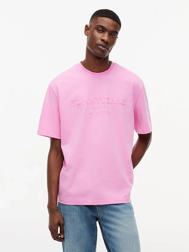 Tommy Jeans T-shirt met vervaagd logo Tommy Jeans T-shirt met vervaagd logo