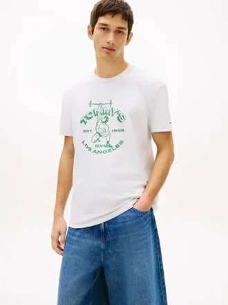 Tommy Jeans T-shirt met Weightlifter-logo