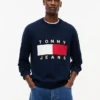 Tommy Jeans trui met vlaglogo en ronde hals Tommy Jeans trui met vlaglogo en ronde hals