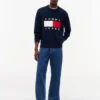 Tommy Jeans trui met vlaglogo en ronde hals Tommy Jeans trui met vlaglogo en ronde hals