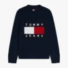 Tommy Jeans trui met vlaglogo en ronde hals Tommy Jeans trui met vlaglogo en ronde hals