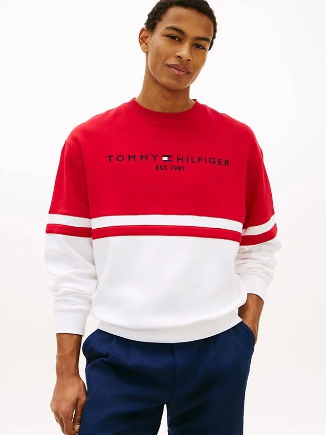 Tommy Logo Colorblock Sweatshirt Tommy Logo Colorblock Sweatshirt