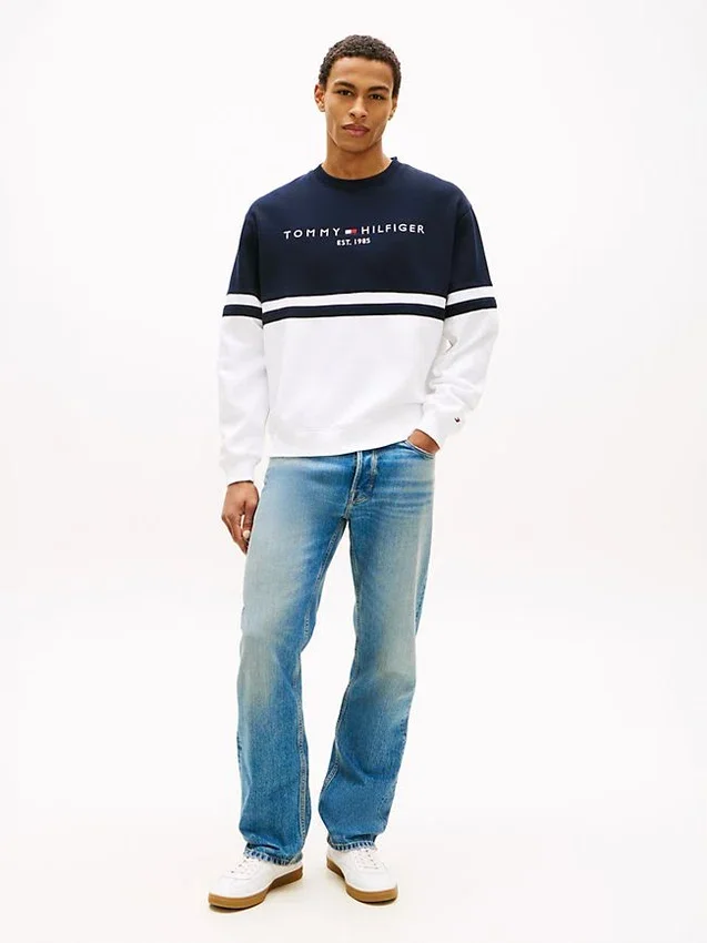 Tommy Logo Colorblock Sweatshirt Tommy Logo Colorblock Sweatshirt
