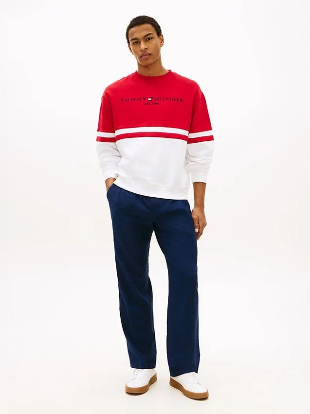 Tommy Logo Colorblock Sweatshirt Tommy Logo Colorblock Sweatshirt