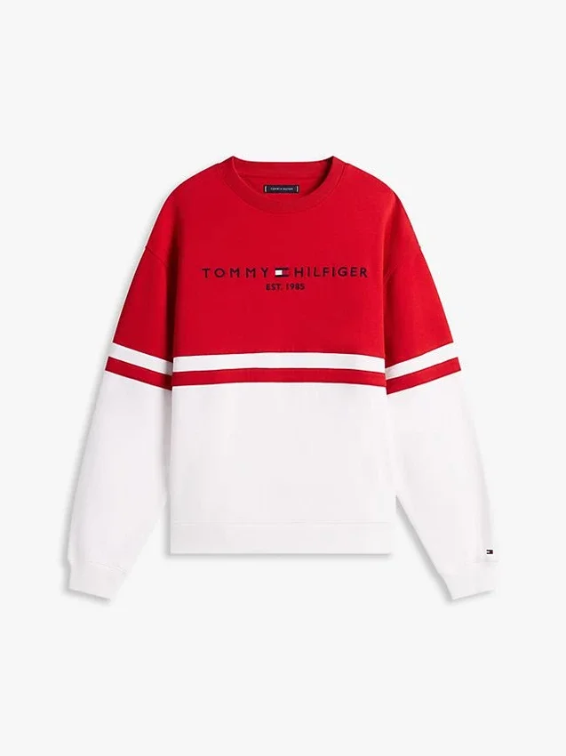 Tommy Logo Colorblock Sweatshirt Tommy Logo Colorblock Sweatshirt