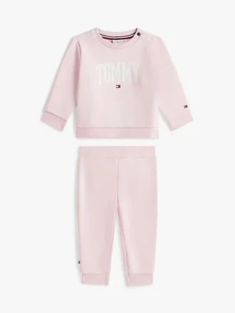 Tommy-logo-set met sweatshirt en broek voor Baby’s