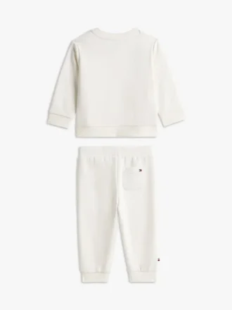 Tommy-logo-set met sweatshirt en broek voor Baby’s
