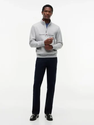 Tommy Logo-sweatshirt met kwartrits
