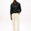 Tommy Logo-sweatshirt met kwartrits Tommy Logo-sweatshirt met kwartrits