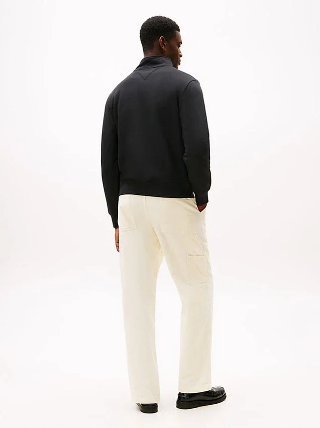 Tommy Logo-sweatshirt met kwartrits Tommy Logo-sweatshirt met kwartrits