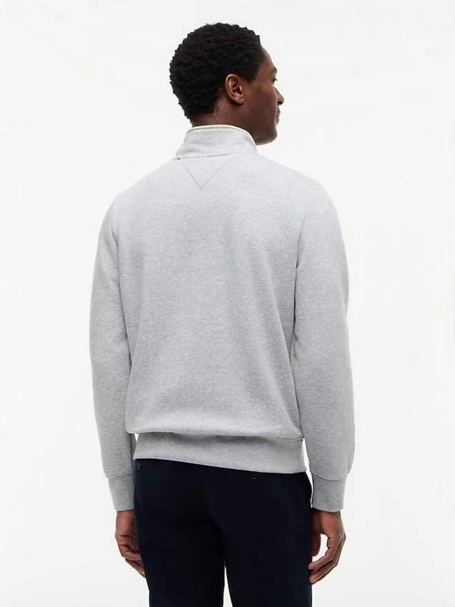 Tommy Logo-sweatshirt met kwartrits Tommy Logo-sweatshirt met kwartrits