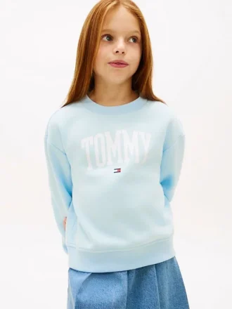 Tommy-logo-sweatshirt voor kinderen