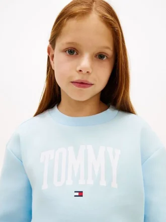 Tommy-logo-sweatshirt voor kinderen