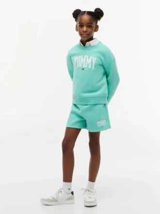 Tommy Logo-sweatshort voor kinderen