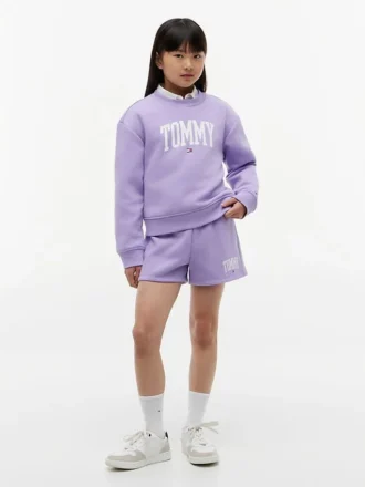 Tommy Logo-sweatshort voor kinderen