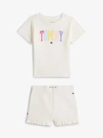 Tommy-logo T-shirt & Shorts set voor Baby’s