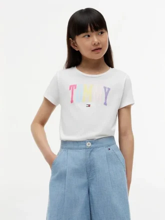 Tommy-logo T-shirt voor kinderen