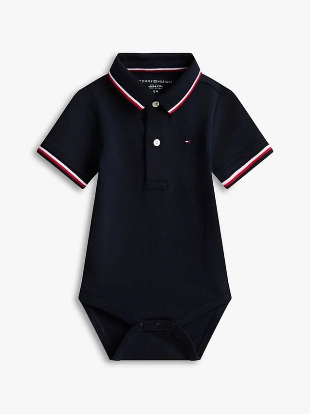 Tommy Wicking Polo-onesie voor baby’s Tommy Wicking Polo-onesie voor baby’s