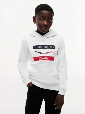 Tommy x Cadillac F1® Team Chevron-hoodie voor kinderen