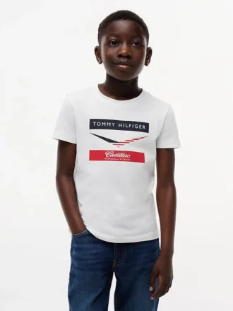 Tommy x Cadillac F1® Team Chevron T-shirt voor kinderen