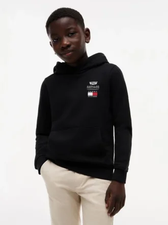 Tommy x Cadillac F1® Team Logo-hoodie voor kinderen