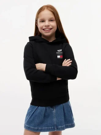 Tommy x Cadillac F1® Team Logo-hoodie voor kinderen