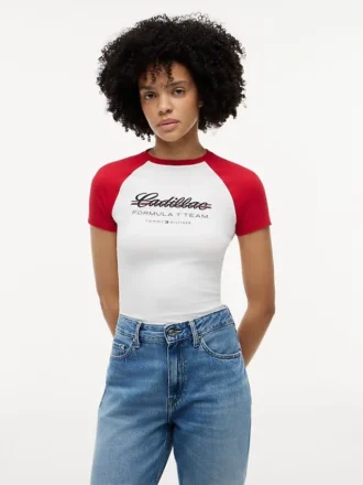 Tommy x Cadillac F1® Team Raglan T-shirt