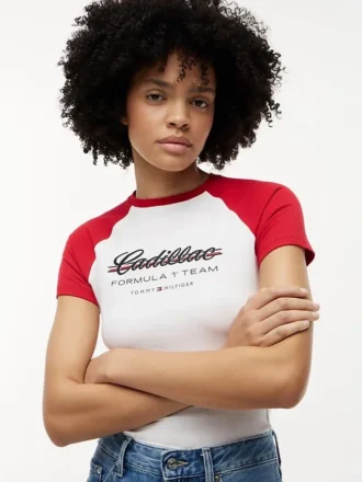 Tommy x Cadillac F1® Team Raglan T-shirt