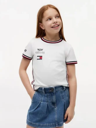Tommy x Cadillac F1® Team Replica T-shirt voor kinderen