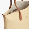 Tote bag van raffia met monogramlogo Tote bag van raffia met monogramlogo