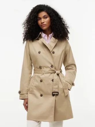 Trenchcoat met dubbele rij knopen en ceintuur Trenchcoat met dubbele rij knopen en ceintuur