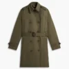 Trenchcoat met dubbele rij knopen en ceintuur Trenchcoat met dubbele rij knopen en ceintuur