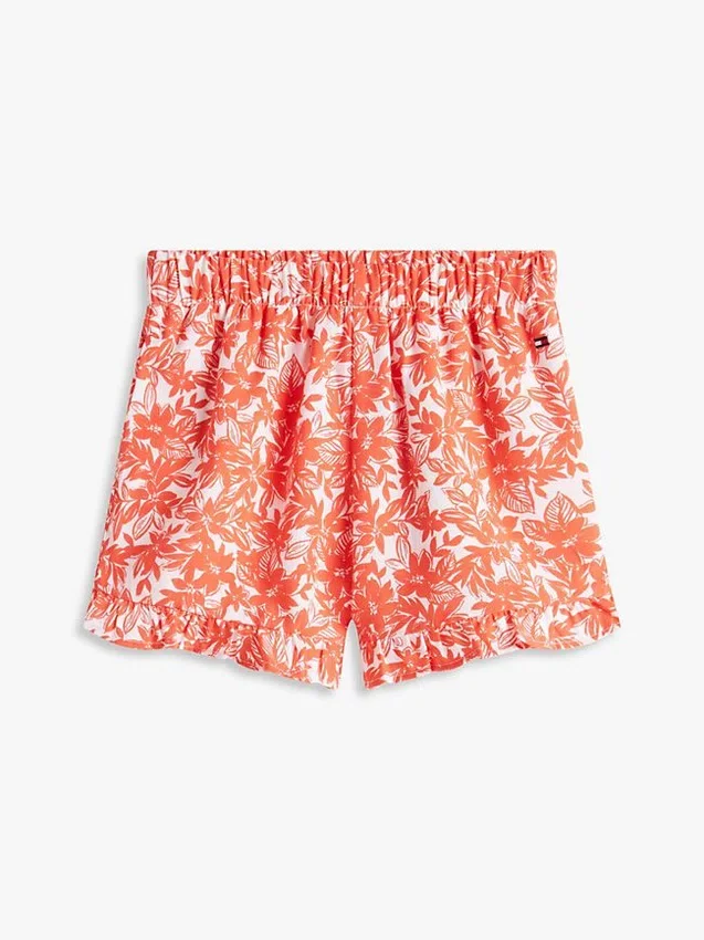 Tropisch bedrukte ruffle-short voor kinderen Tropisch bedrukte ruffle-short voor kinderen