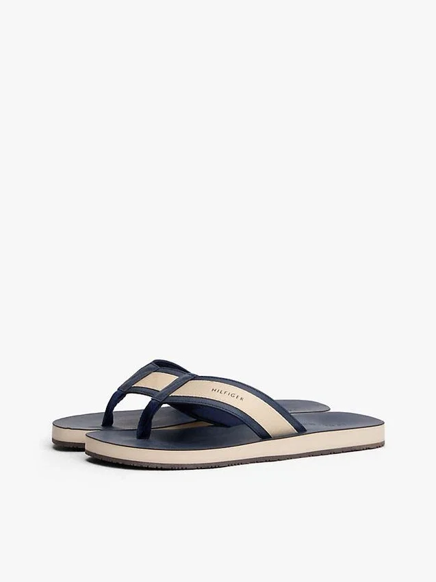 Tweekleurige teenslipper Tweekleurige teenslipper