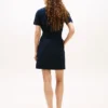 Utility-shirtjurk met korte mouwen en riemen Utility-shirtjurk met korte mouwen en riemen