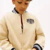 Varsity-bomberjack van gepeacht twill voor kinderen Varsity-bomberjack van gepeacht twill voor kinderen