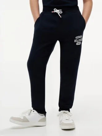 Varsity-joggingbroek van geborsteld fleece voor kinderen