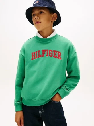 Varsity-sweatshirt met logo voor kinderen
