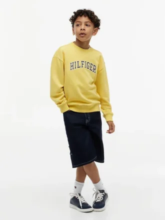 Varsity-sweatshirt met logo voor kinderen