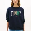 Veelkleurig Tommy-logo-sweatshirt in varsity-stijl